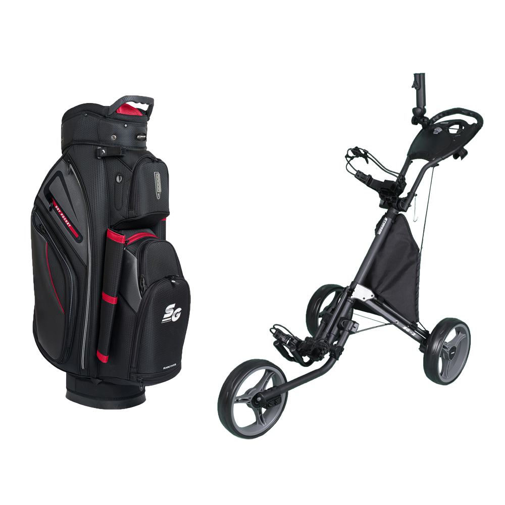 Stinger SG 2 Compact Golf Buggy Golf Bag Bundle Incontro Sports